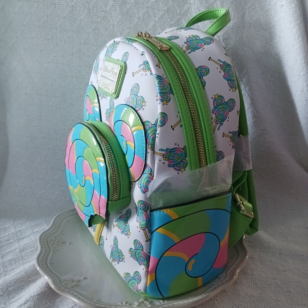 Loungefly × Disney Parks Disney Eats Mickey Mouse Lollipop Mini Backpack - Picture 10 of 14